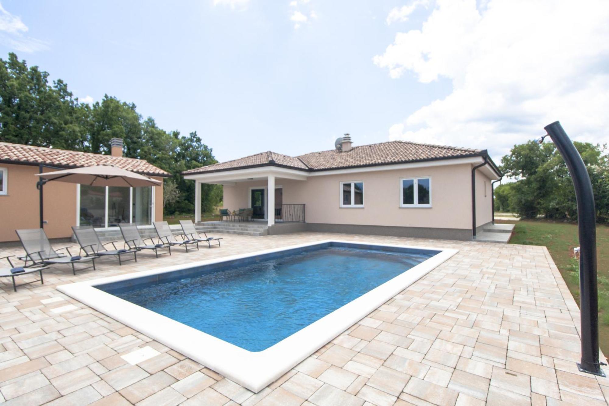Villa Fortuna For 7 People Near Labin - Rabac With Large Garden & Private Pool Raša Dış mekan fotoğraf